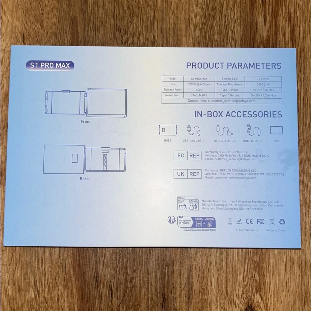 Keefya Laptop Monitor Extender 14”